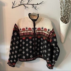🌟Icelandic 100% Wool Cardigan Sweater size Large